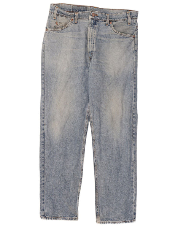 Levi's Mens 505 Straight Jeans W36 L30 kék pamut