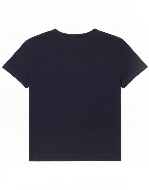 Benetton Damen T-Shirt Top UK 12 Medium Marineblau