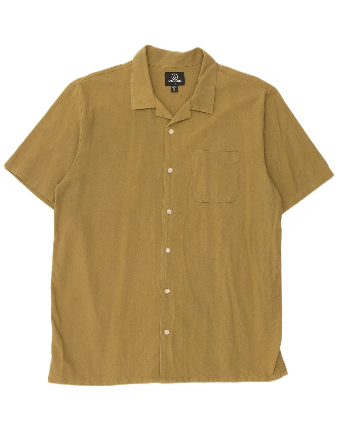 Volcom Kortærmet Herreskjorte Stor Khaki