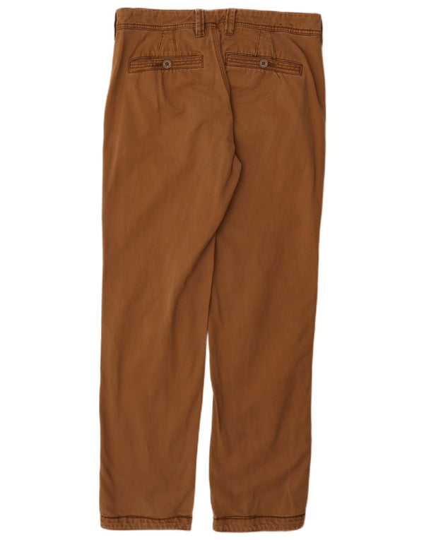 Pantalón chino recto para hombre Fat Face W32 L31 Algodón beige