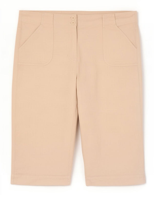 Marks & Spencer Womens Capri Trousers UK 20 2XL W40 L20 White Linen