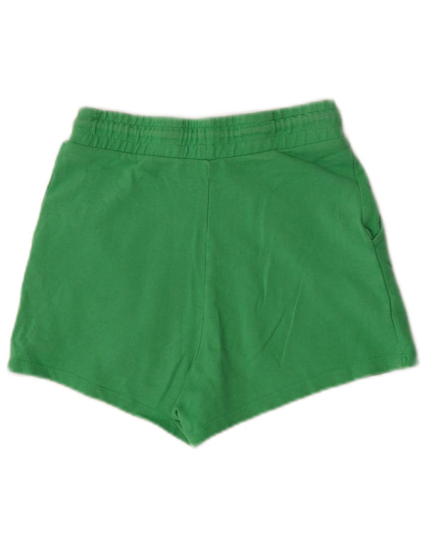 Zara Damen Sportshorts UK 8 Small Grüne Baumwolle