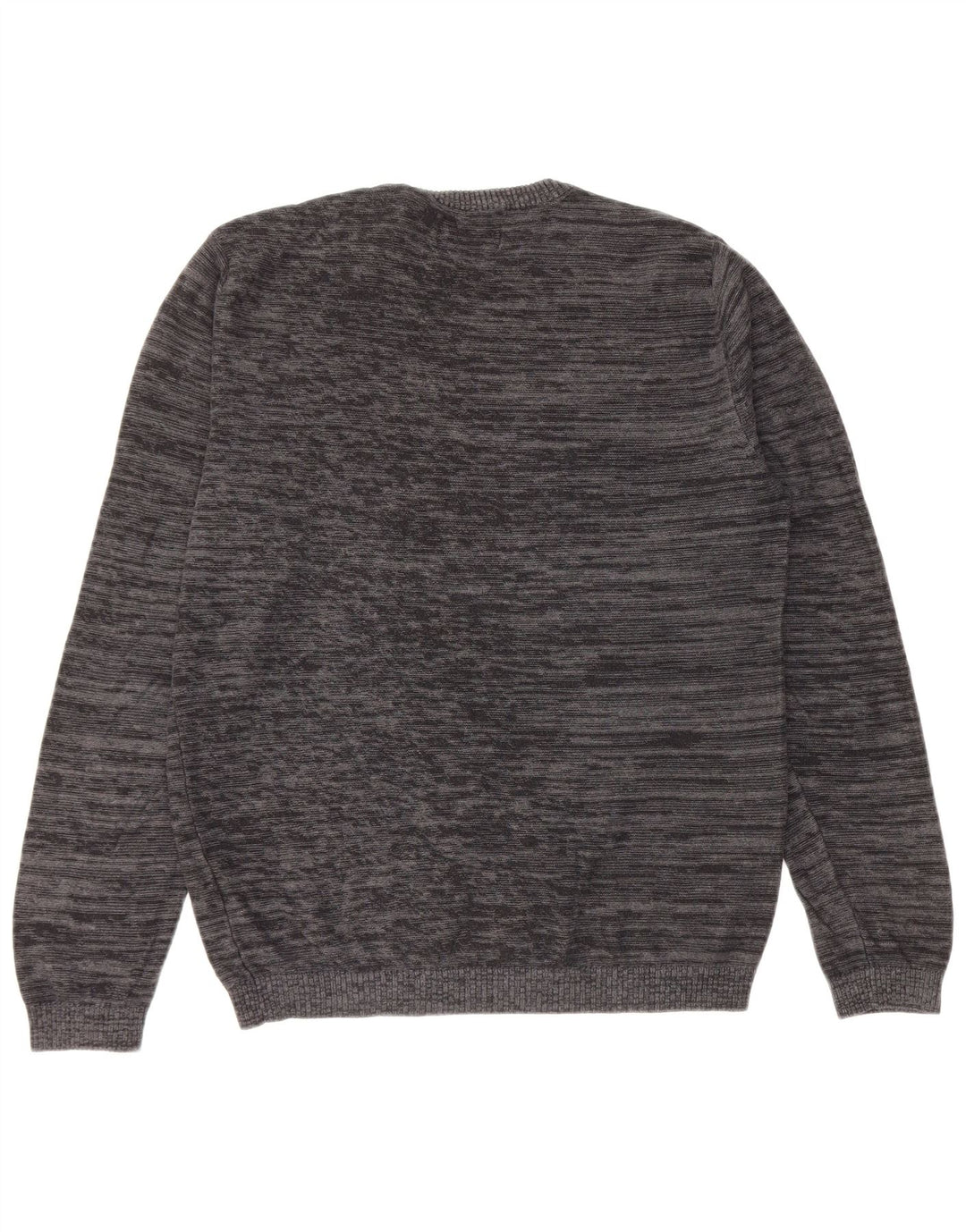 JACK & JONES Mens Crew Neck Jumper Sweater Small Grey Flecked Cotton