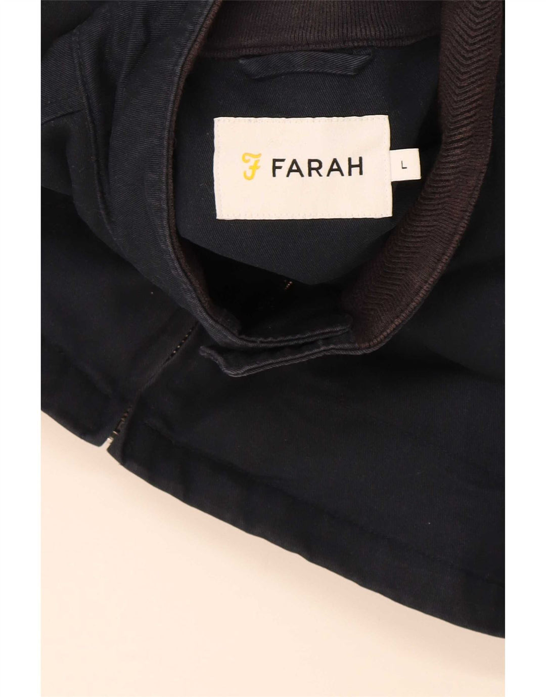 Farah férfi bomber dzseki UK 40 nagy sötétkék pamut