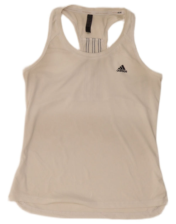 Adidas Damen Aeroready Vest Top UK 12/14 Medium Weiß