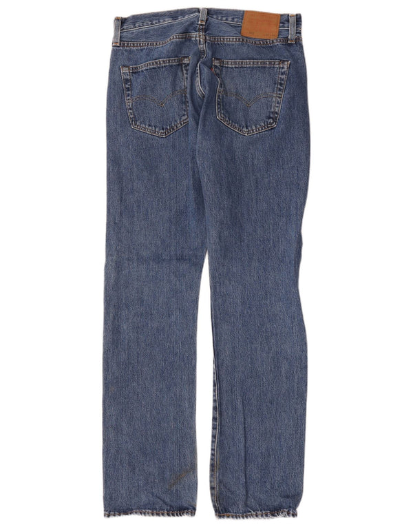 Мужские прямые джинсы Levi's 501 W32 L34 синие, хлопок