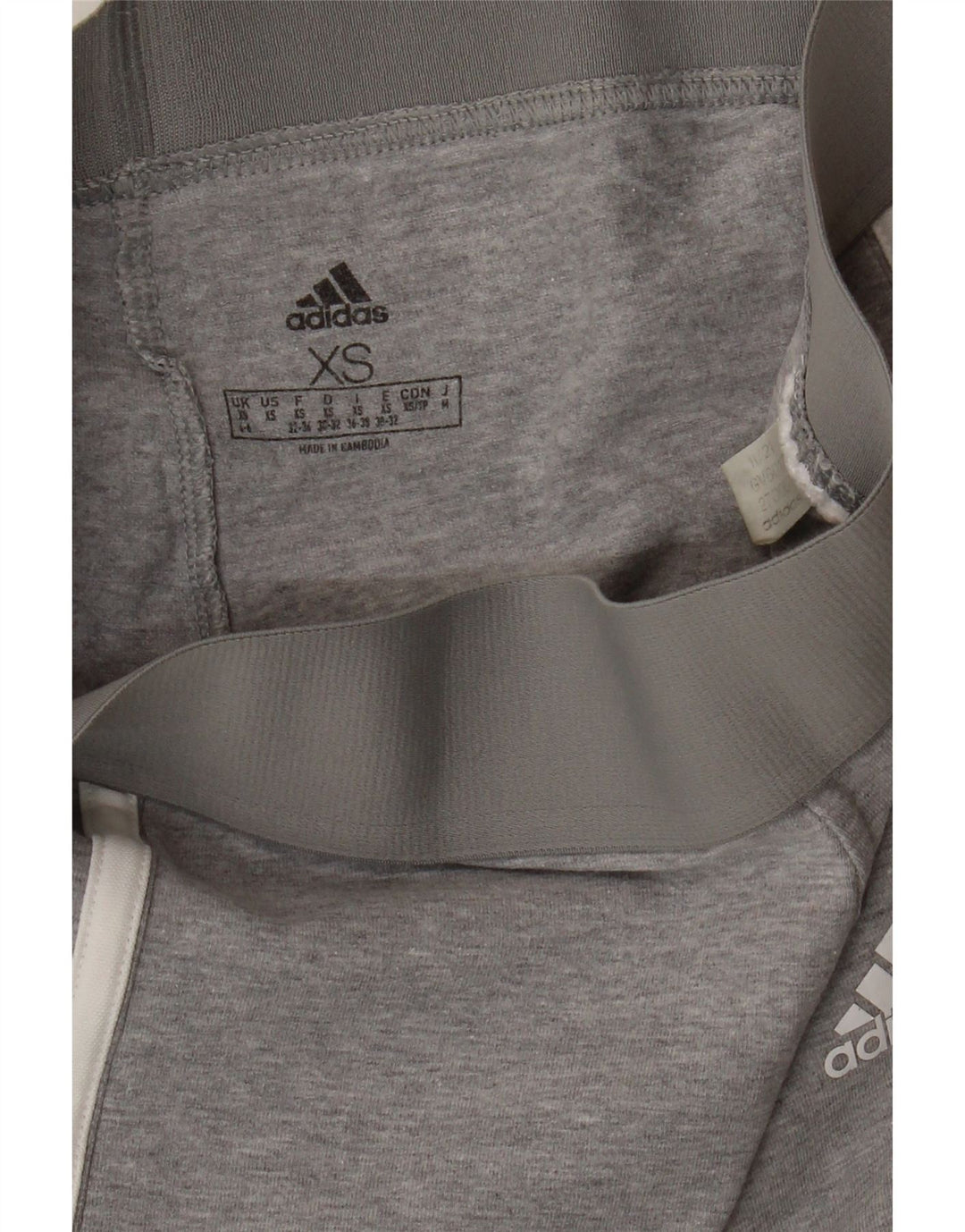 ADIDAS Womens Leggings UK 4/6 XS  Grey