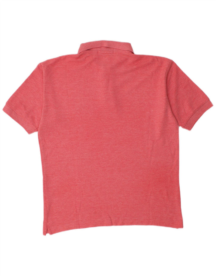 Fila Mens Polo Shirt IT 46 Small Red Flecked Cotton