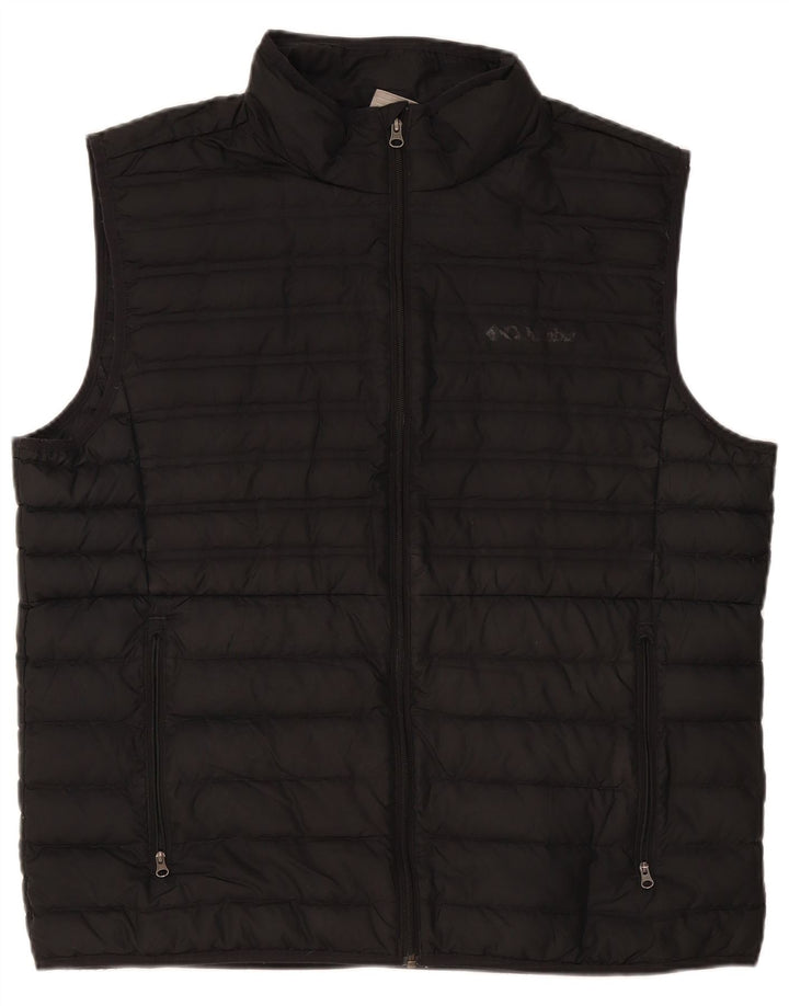 Columbia Mens Padded Gilet UK 42 XL Black Polyester
