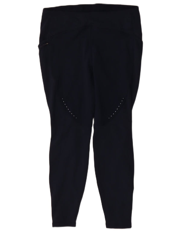 Lululemon Womens Leggings US 14 XL Navy Blue Polyester