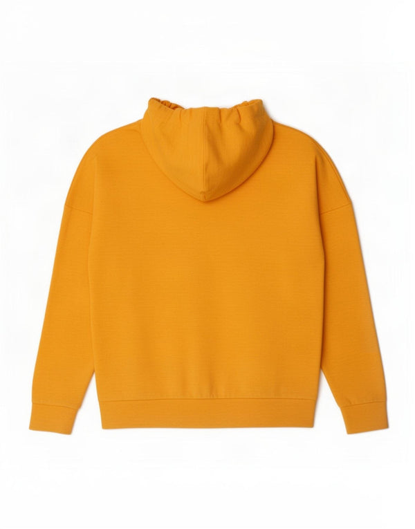 Adidas női nagyméretű, cipzáras kapucnis pulóver UK 4/6 XS sárga pamut