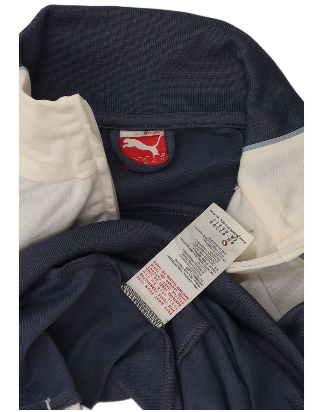 Jachetă de trening Puma pentru femei UK 12 Medium Bleumarin Colorblock