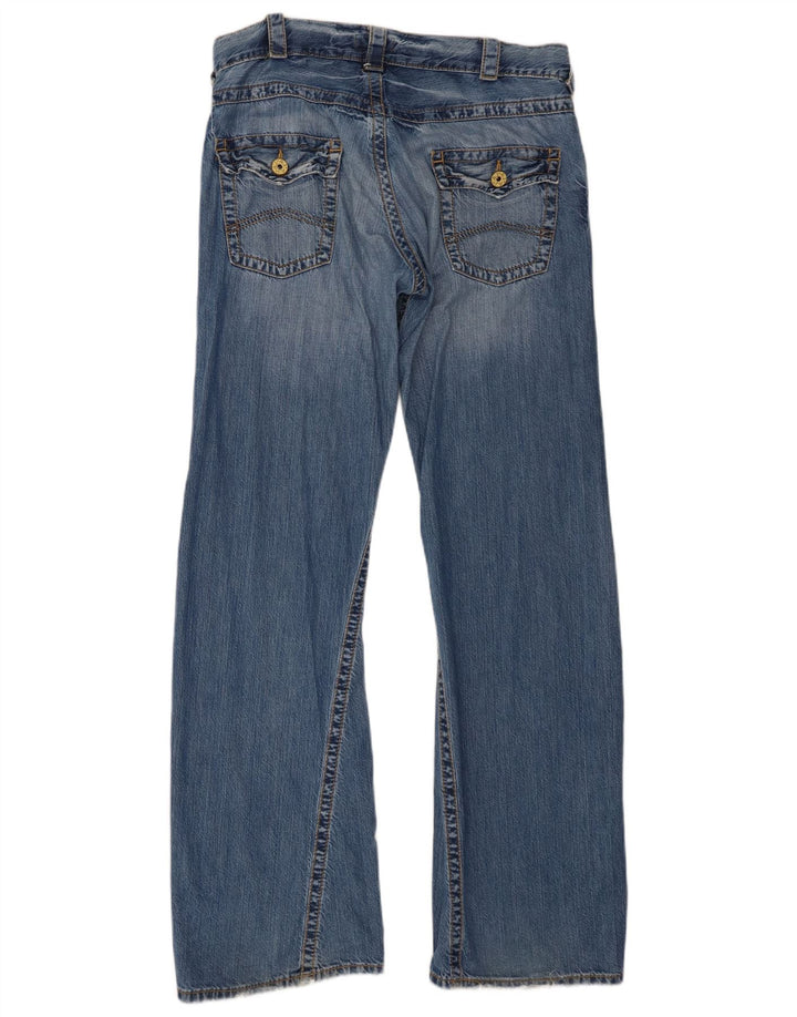 Armani Womens Bootcut Jeans W33 L33 Blue Cotton