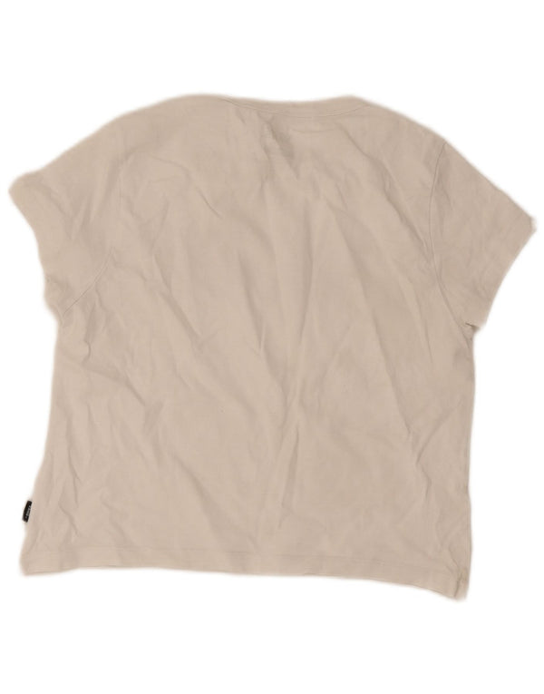 T-shirt grafica da donna Vans Top UK 12 cotone bianco medio