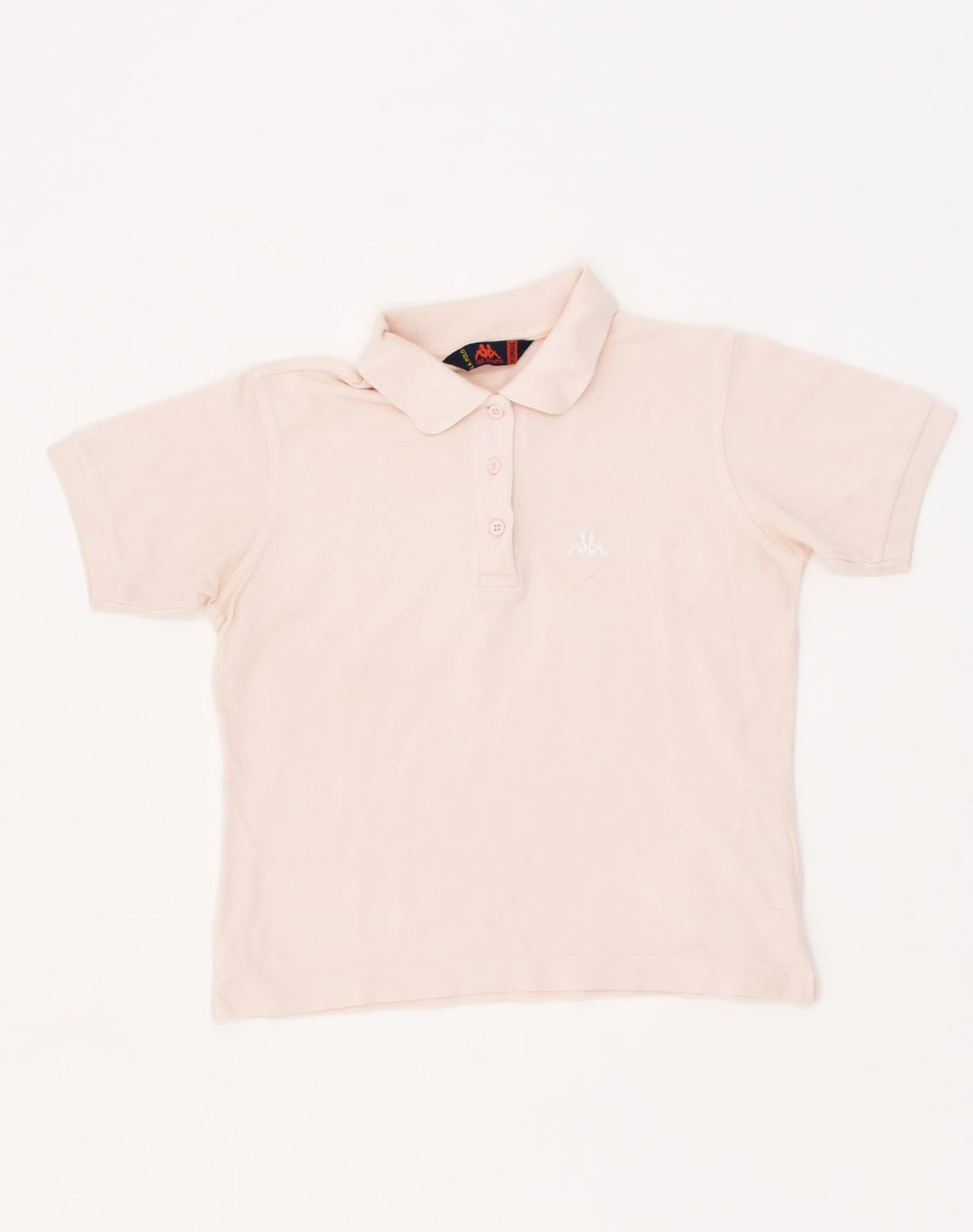 KAPPA Womens Loose Fit Polo Shirt UK 6 XS Pink Cotton | Vintage Kappa | Thrift | Second-Hand Kappa | Used Clothing | Messina Hembry 