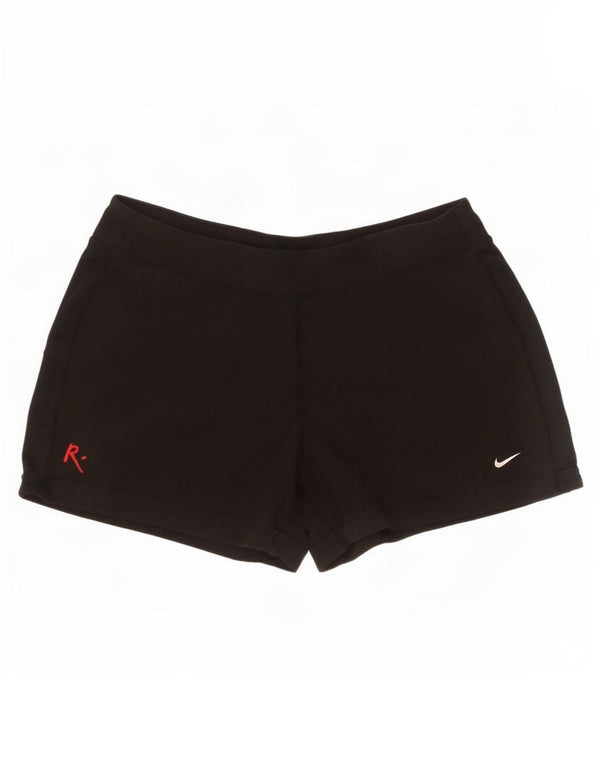 Nike Womens Dri Fit Sport Shorts UK 16/18 Large Black Polyester