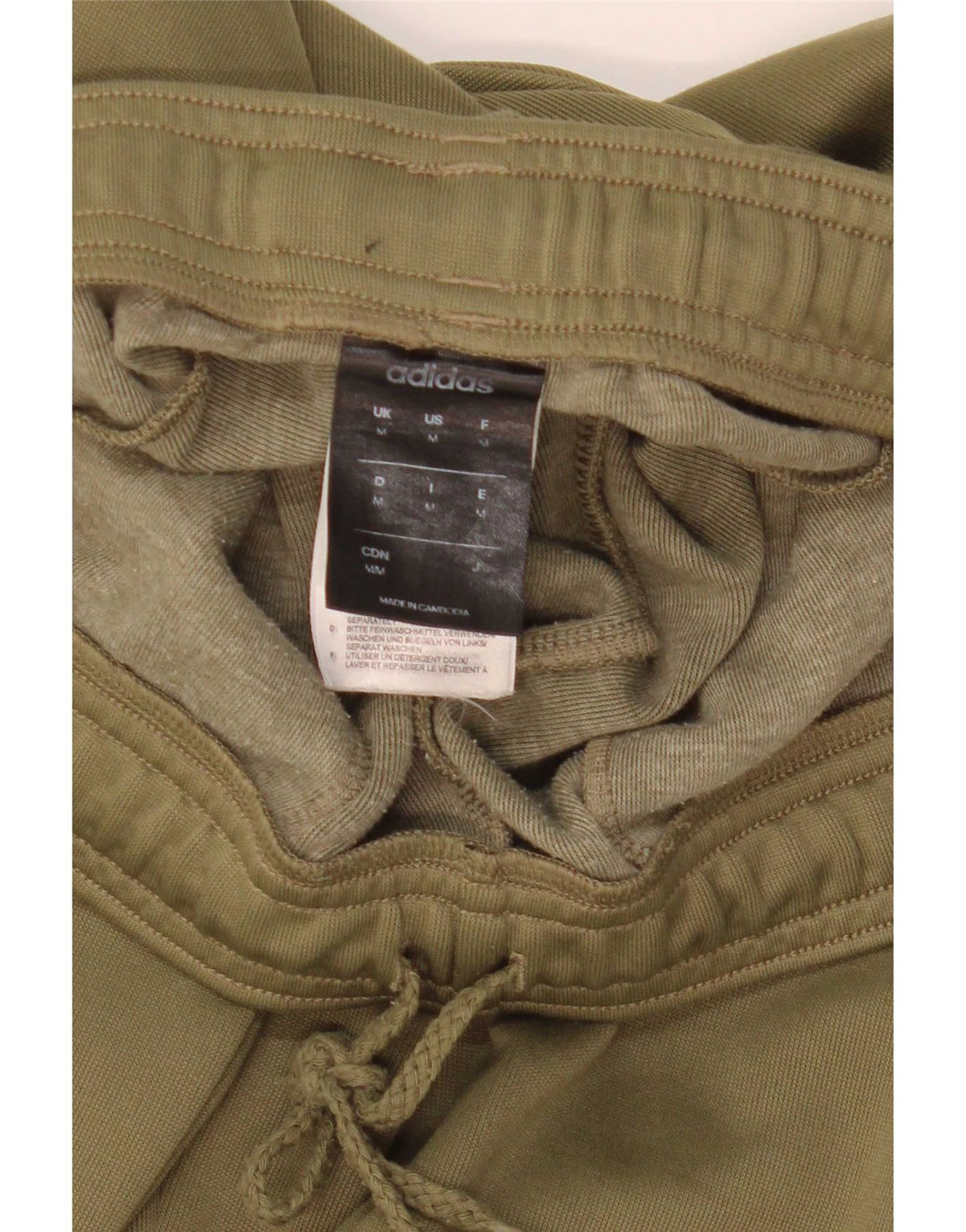 Adidas Mens Tracksuit Trousers Joggers Medium  Khaki Polyester