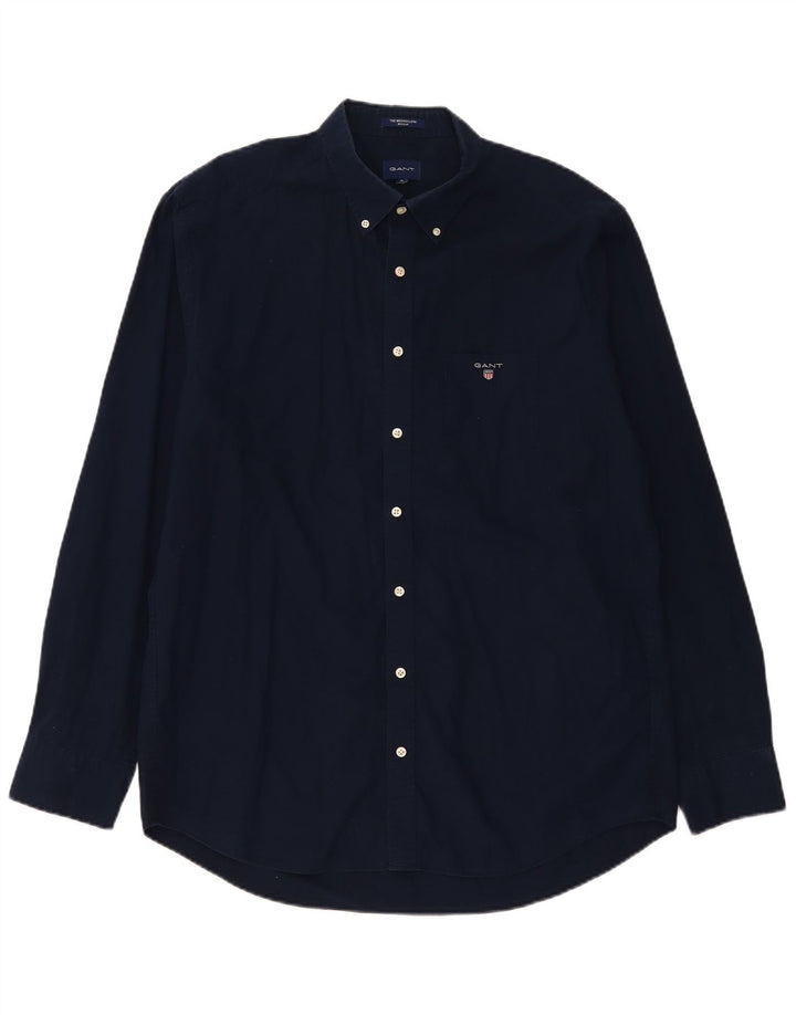 Gant Herre Regular Shirt XL Marineblå Bomuld