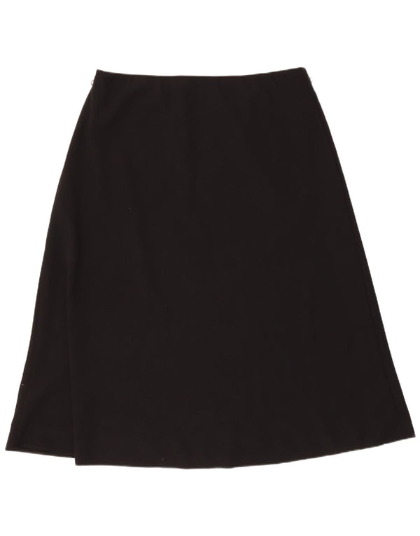 Saia feminina Marks & Spencer UK 18 XL W36 poliéster preto