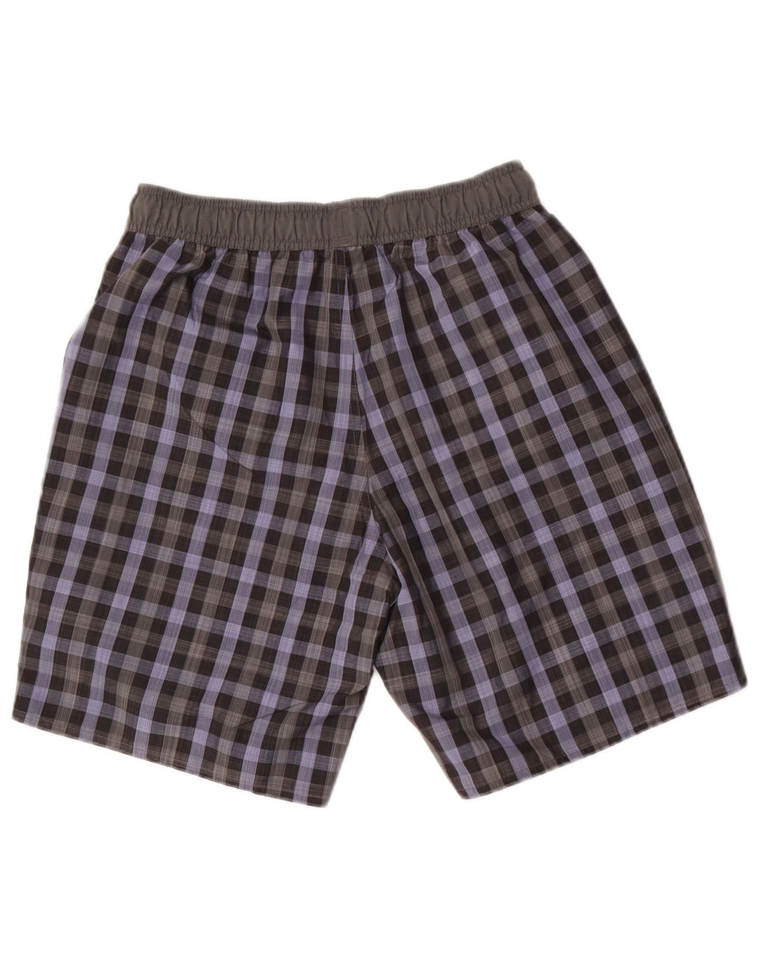 Adidas Mens Swimming Shorts Small  Grey Check Polyester