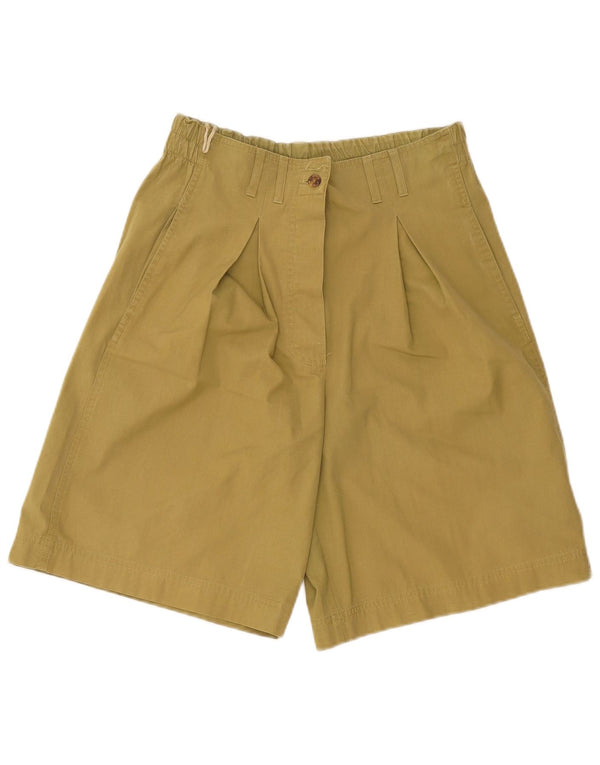 Newpenny Womens High Waist Bermuda Shorts W30 Large Khaki Cotton