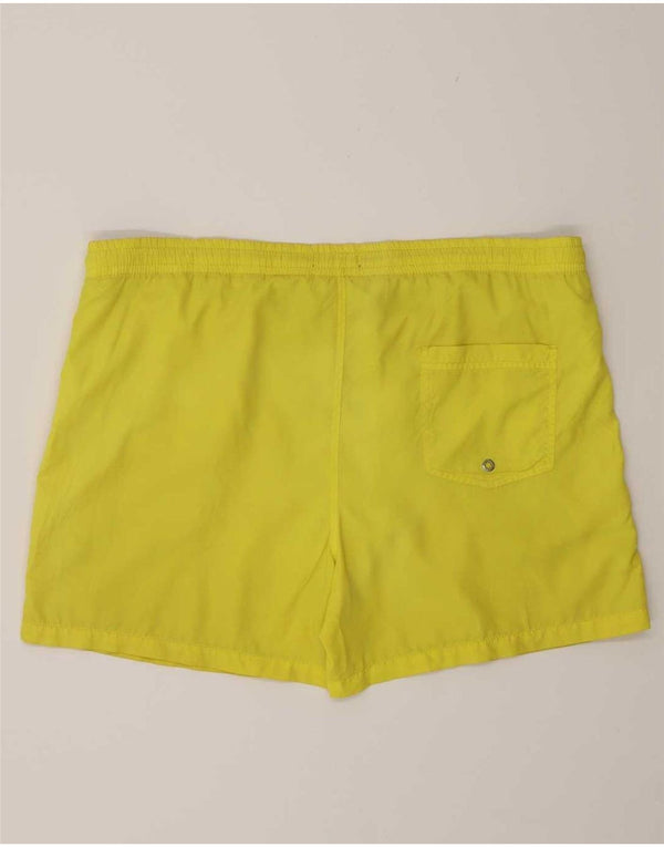Zara Mens Swimming Shorts Large Yellow Polyester