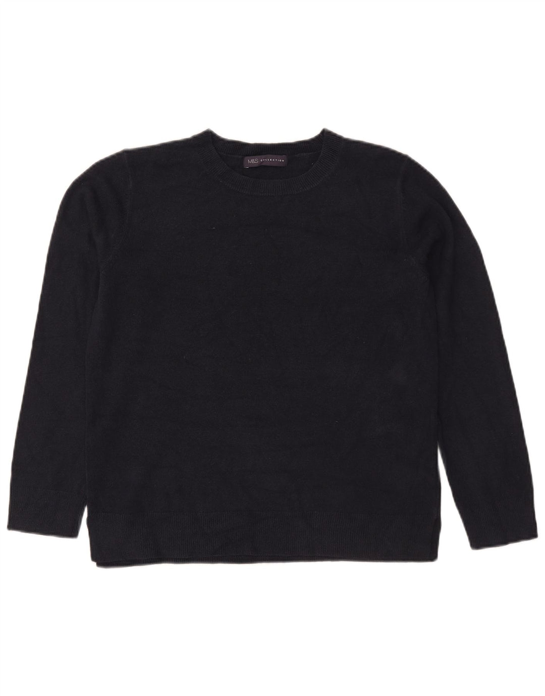 Marks & Spencer Dame sweater med rund hals DK 14 Medium Navy Blue