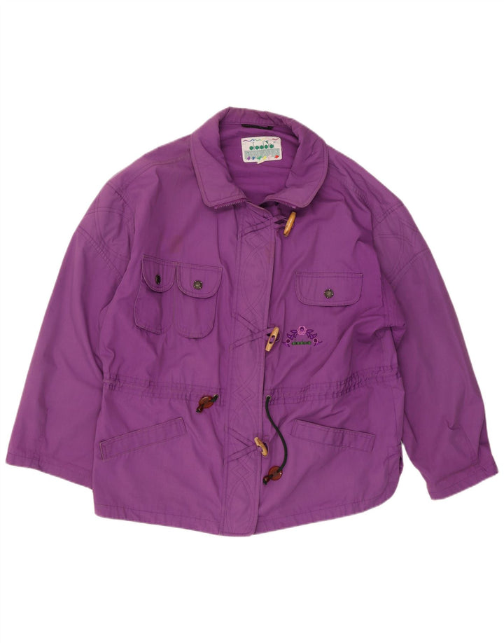 Diadora Womens Oversized Utility Jacket UK 16 Large Purple