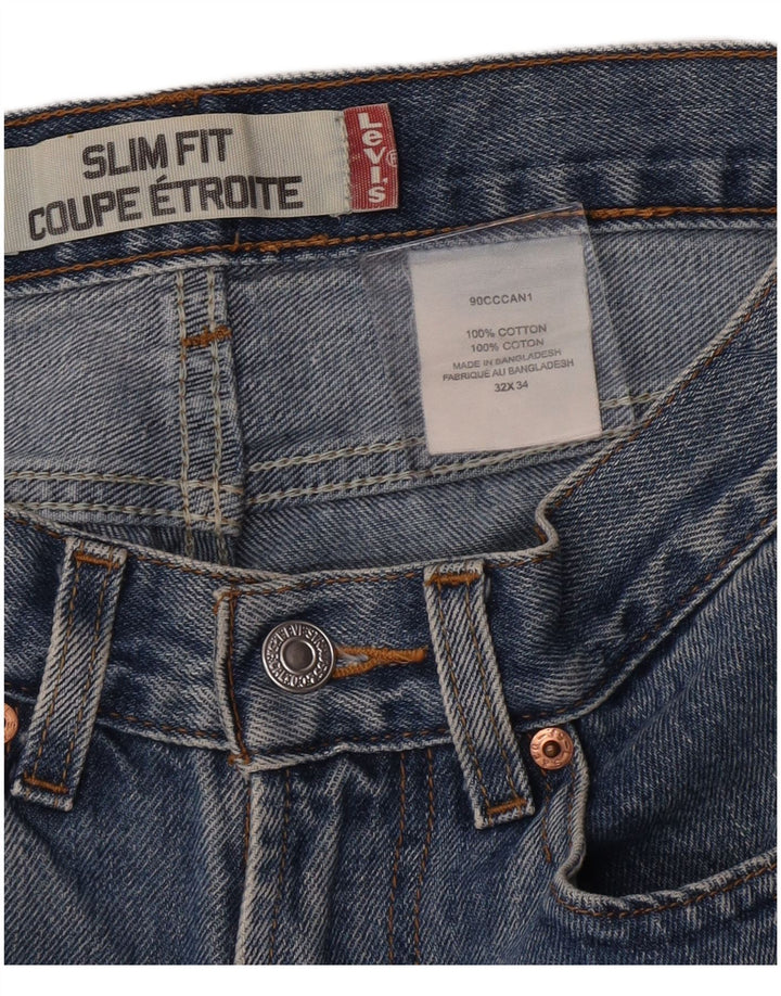 Levi's Womens Denim Slim Fit Hot Pants W32 Large  Blue Cotton