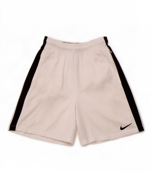 Nike Sportshorts für Jungen, 13–14 Jahre, XL, weißes Colourblock-Polyester