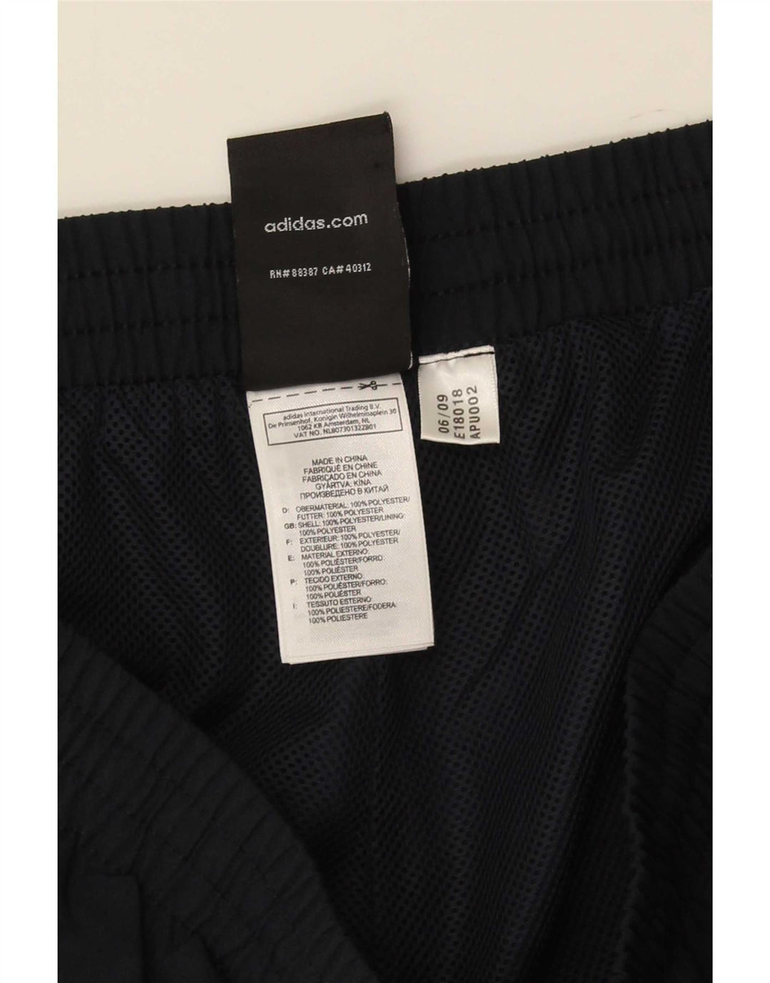 Adidas Mens Clima 365 Sport Shorts Large Navy Blue Polyester