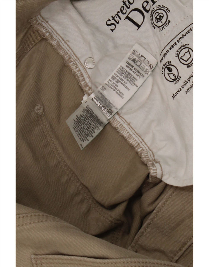 Marks & Spencer Mens Straight Jeans W34 L31 Beige Cotton