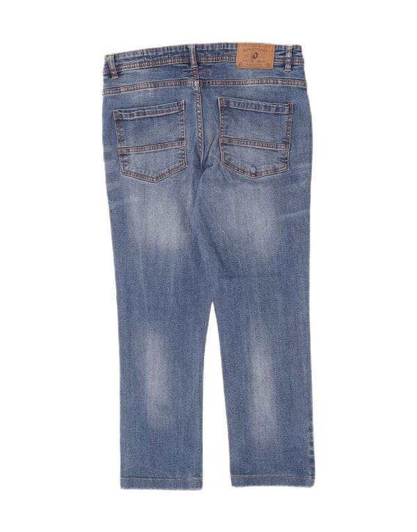 Dacks Dame Crop Slim Jeans IT 46 Large W30 L24 Blå Bomuld
