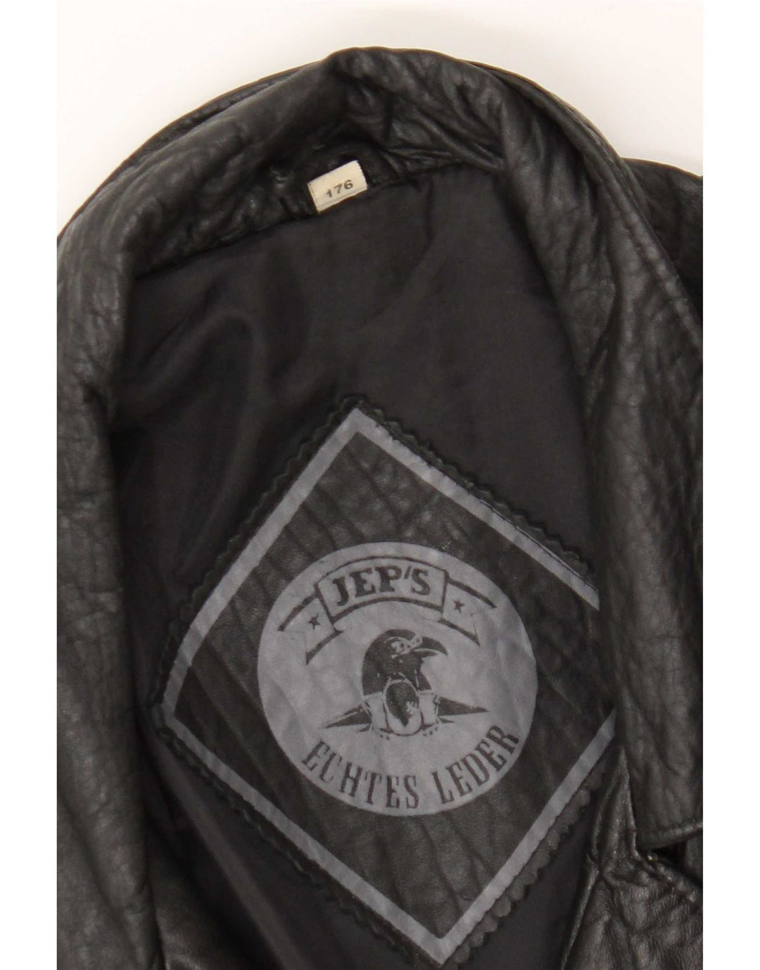 Jep's Womens Leather Jacket UK 16 Large Black