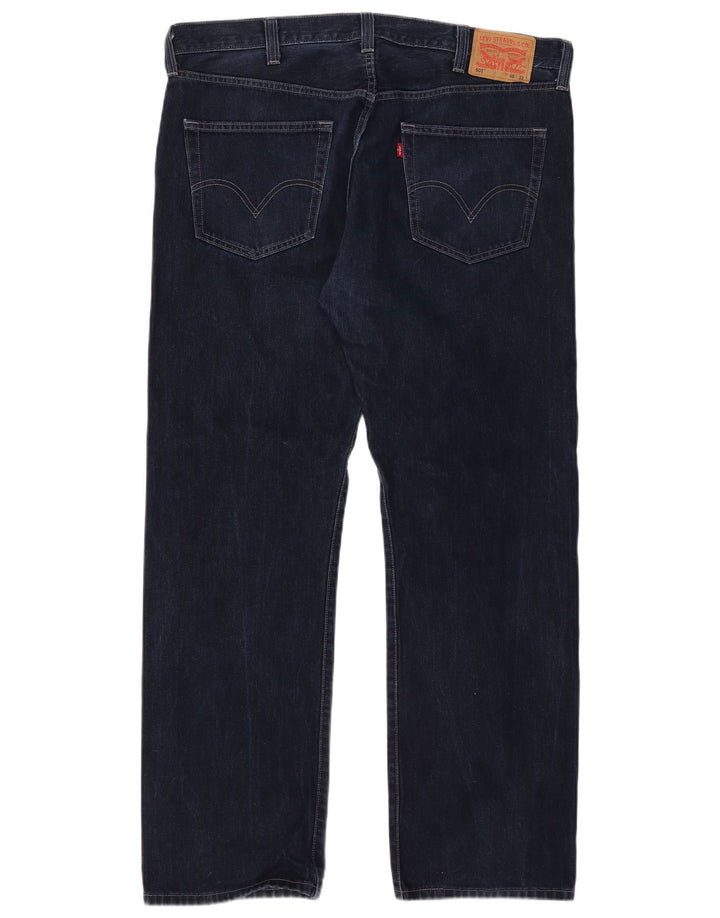 Levi's Mens 501 Straight Jeans W40 L32 Navy Blue Cotton