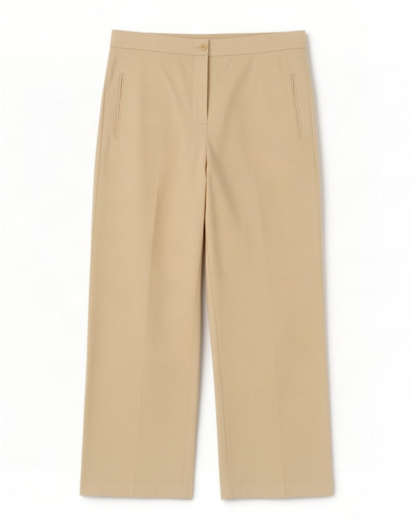 Женские прямые брюки чинос Marks & Spencer UK 12 Medium W34 L28 Бежевые