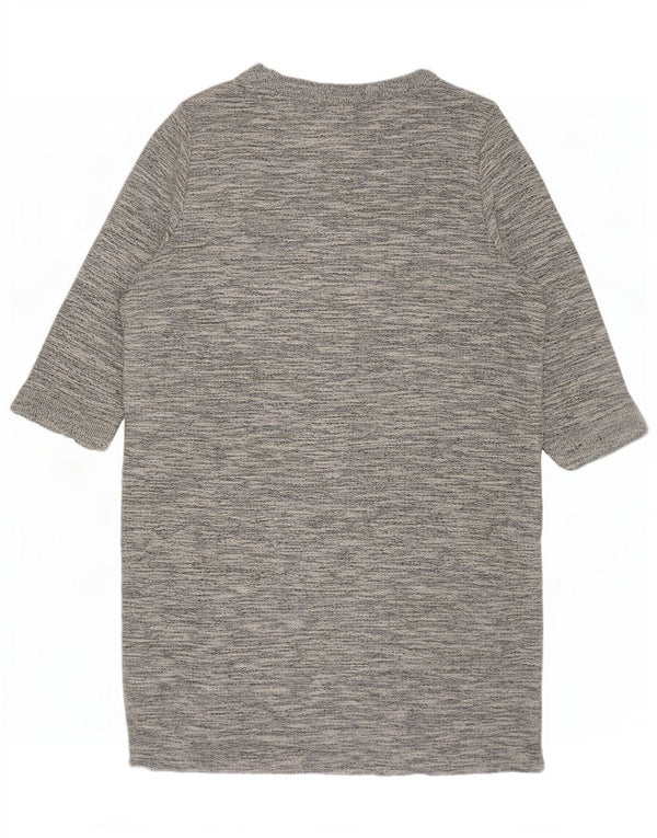 Abito a trapezio con maniche a 3/4 da donna Marks & Spencer UK 20 2XL Grigio chiazzato