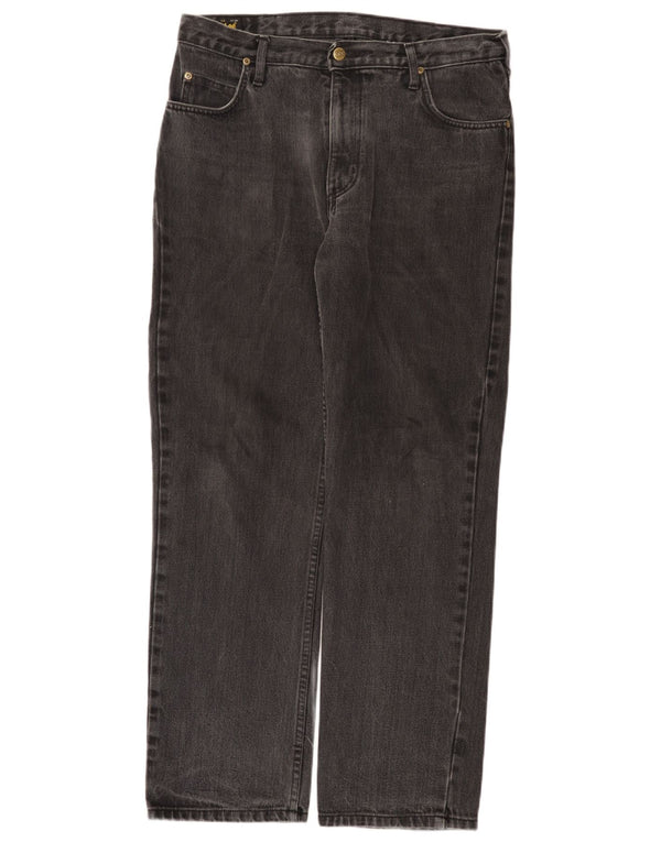 Lee Mens Brooklyn Straight Jeans W34 L30 Grå Bomuld