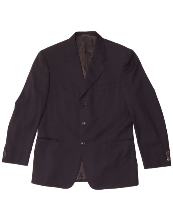 Giacca Blazer da Uomo a 3 Bottoni Cerruti 1881 IT 52 XL Lana Blu Navy