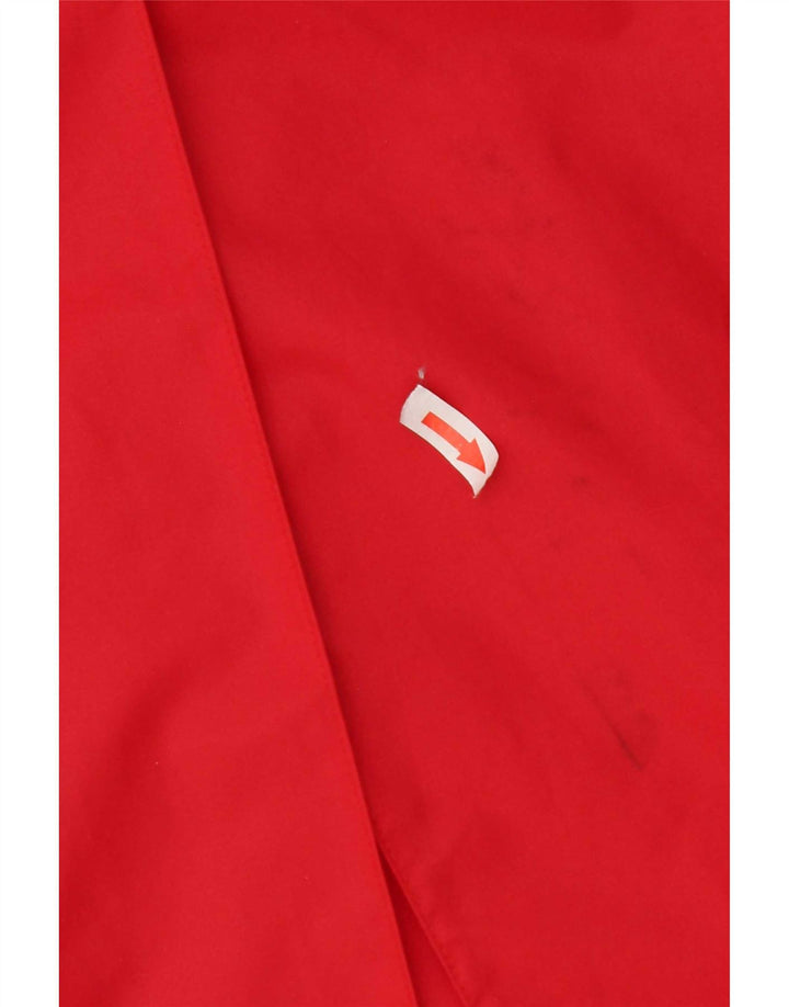 Fiorucci Damen-Trenchcoat mit Kapuze, UK 14, mittelrotes Nylon
