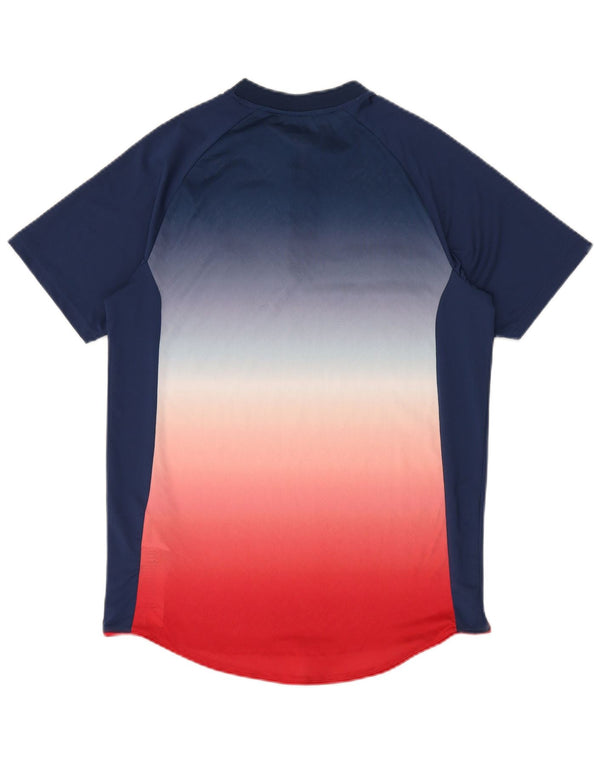 Ellesse Mens T-Shirt Top Small Navy Blue Colourblock Polyester