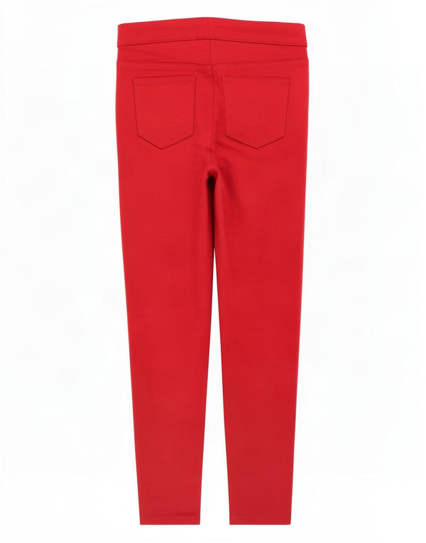 Marks & Spencer Damen Jegging-Jeans UK 10 Small W28 L26 Rote Baumwolle