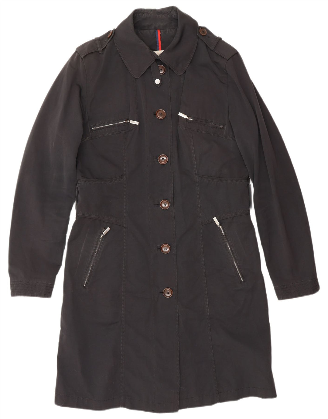 MONCLER Γυναικείο Πανωφόρι Μέγεθος 4 XL Μαύρο Πολυεστέρα Classic