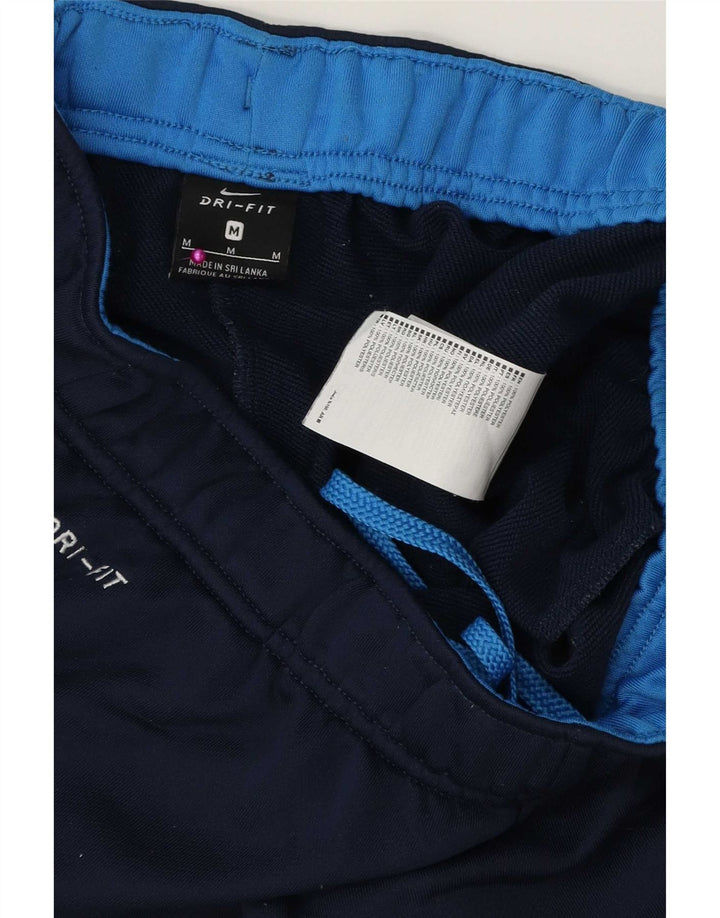 Nike Mens Dri Fit Tracksuit Trousers Medium  Navy Blue Polyester