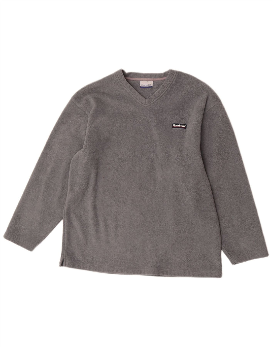 Reebok Fleece Jumper til mænd, stor grå polyester