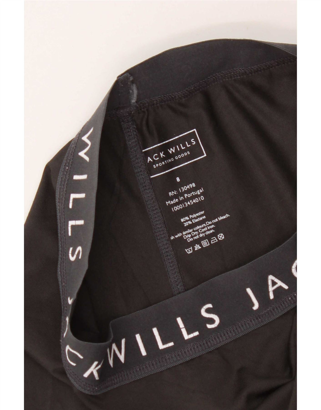 Jack Wills Γυναικεία γραφικά κολάν UK 8 Small Black Polyester