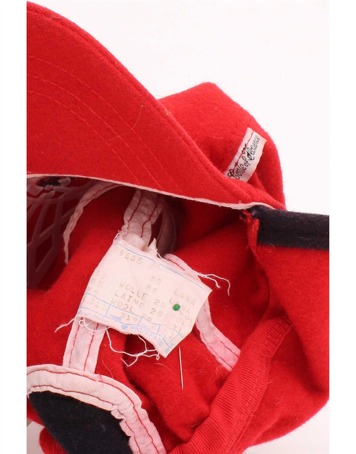 Gorra de béisbol Conte of Florence para hombre, talla única, lana roja