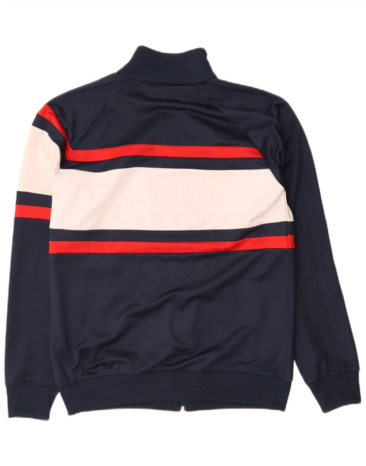 Giacca da tuta da uomo Diadora Large in poliestere color block blu navy