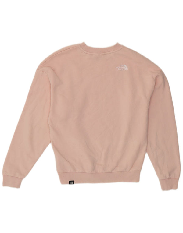 Felpa oversize con grafica da donna The North Face UK 10 Small Rosa