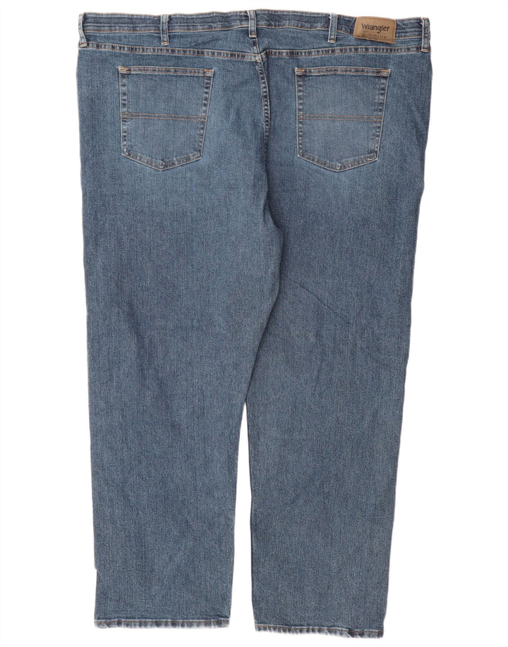 Wrangler Mens Straight Jeans W48 L30 Blue Cotton